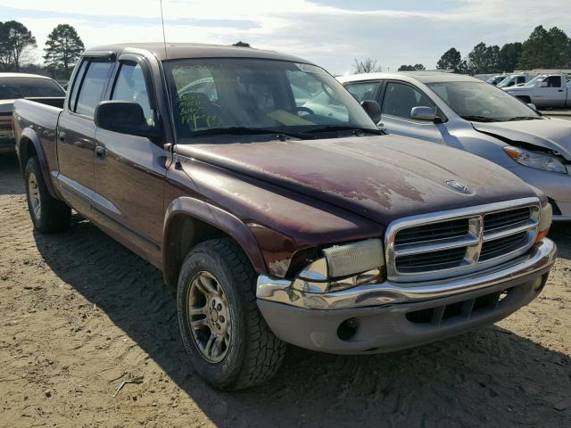 1D7HL48N73S323168 - 2003 DODGE DAKOTA QUA RED photo 1