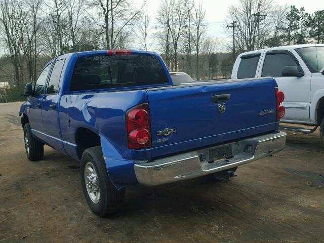 3D7KS28L59G520237 - 2009 DODGE RAM 2500 BLUE photo 3