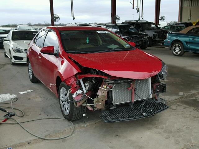 5YFBURHE6HP603134 - 2017 TOYOTA COROLLA L RED photo 1