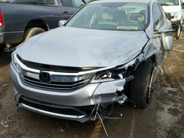 1HGCR2F85GA102136 - 2016 HONDA ACCORD EXL SILVER photo 2