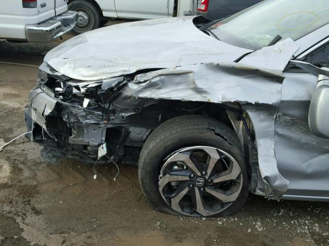 1HGCR2F85GA102136 - 2016 HONDA ACCORD EXL SILVER photo 9