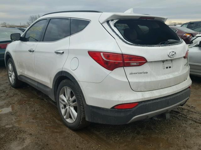 5XYZUDLA4DG065117 - 2013 HYUNDAI SANTA FE S WHITE photo 3