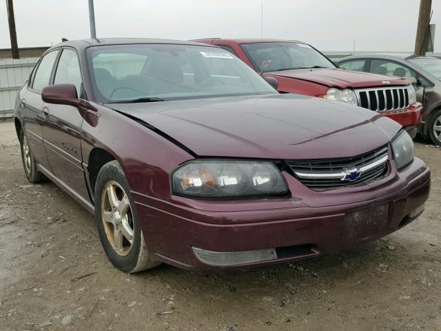 2G1WH52K249415212 - 2004 CHEVROLET IMPALA LS BURGUNDY photo 1