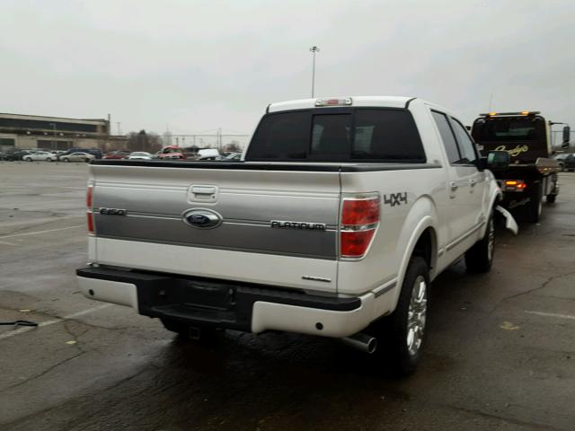 1FTFW1EF3BFC88155 - 2011 FORD F150 SUPER WHITE photo 4