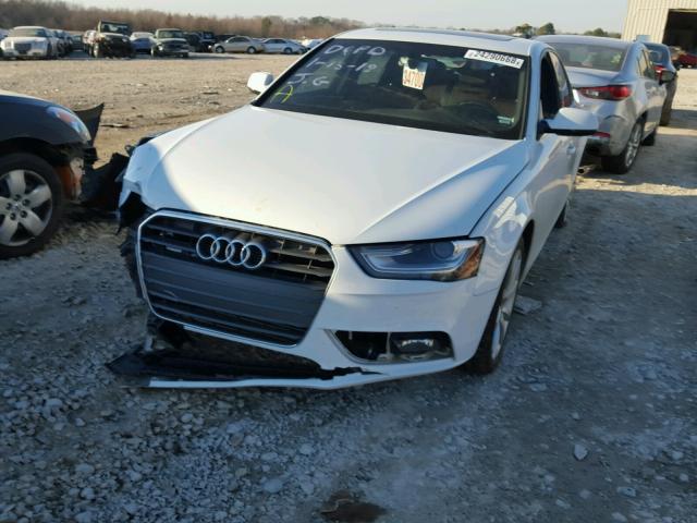 WAUFFAFL1DN018397 - 2013 AUDI A4 PREMIUM WHITE photo 2