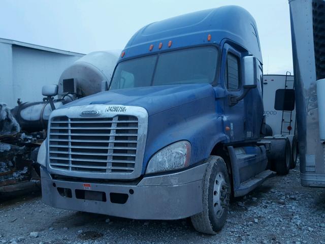 1FUJGLDR5CSBJ8740 - 2012 FREIGHTLINER CASCADIA 1 BLUE photo 2