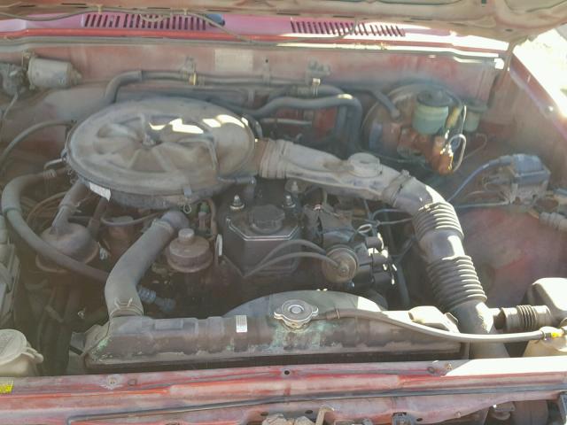 JT4RN63R4G5015247 - 1986 TOYOTA PICKUP RN6 RED photo 7