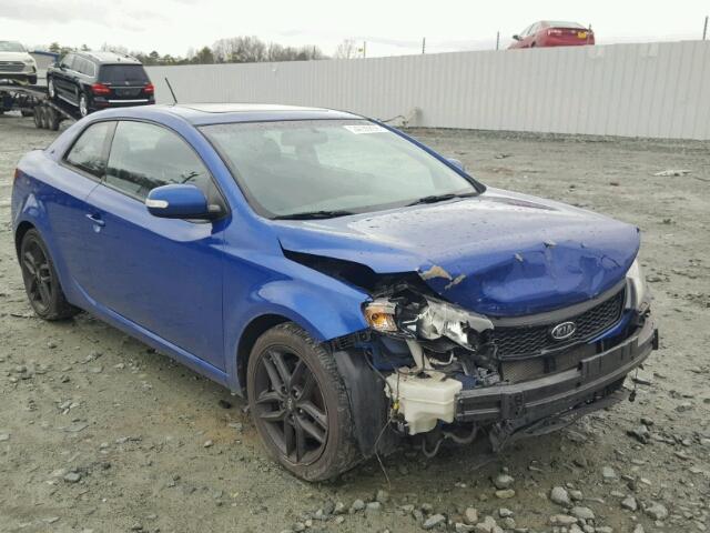 KNAFW6A3XA5155628 - 2010 KIA FORTE SX BLUE photo 1