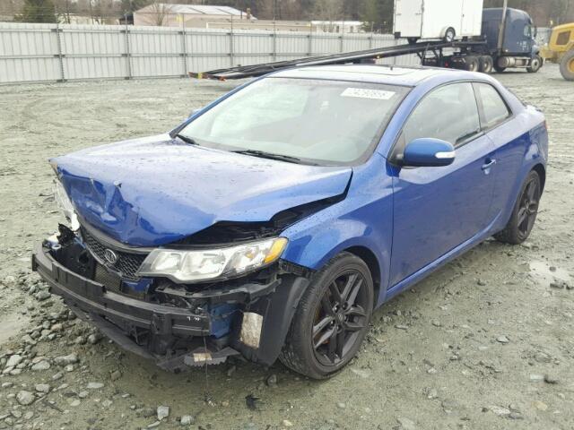 KNAFW6A3XA5155628 - 2010 KIA FORTE SX BLUE photo 2