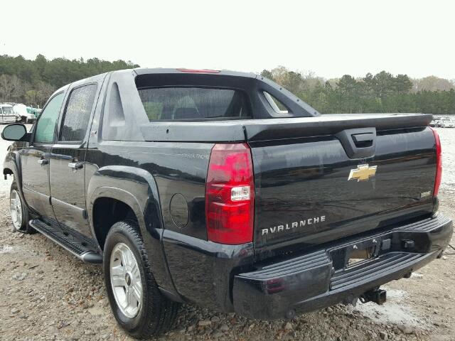 3GNEC12017G281688 - 2007 CHEVROLET AVALANCHE BLACK photo 3