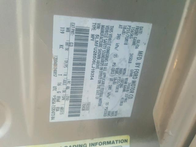 5LMFU28506LJ19354 - 2006 LINCOLN NAVIGATOR Braun Foto 10