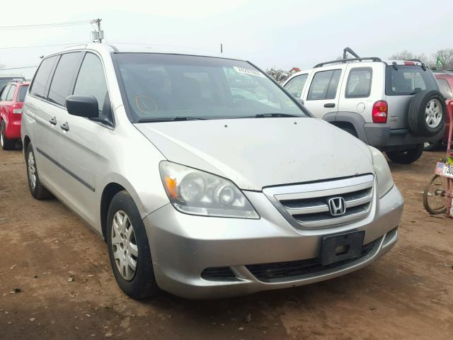 5FNRL38256B110378 - 2006 HONDA ODYSSEY LX SILVER photo 1