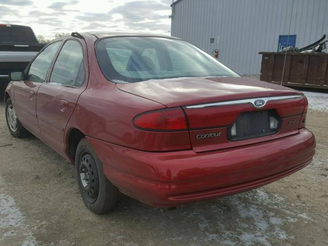 1FAFP66L2YK128644 - 2000 FORD CONTOUR SE MAROON photo 3