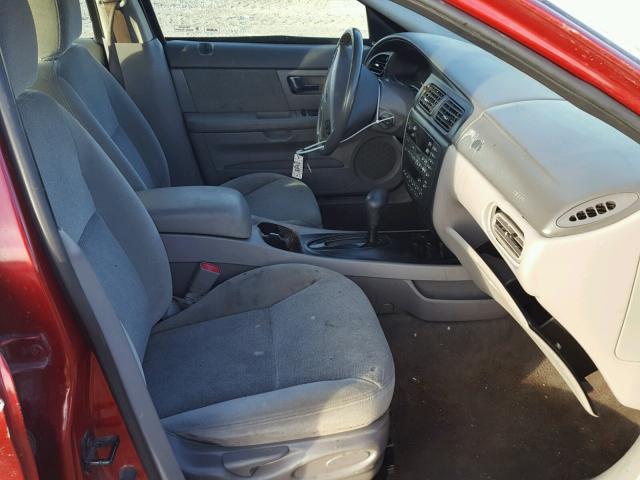 1FAFP56S8YA182036 - 2000 FORD TAURUS SEL RED photo 5