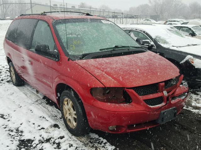 2B8GP443X1R346422 - 2001 DODGE GRAND CARA RED photo 1