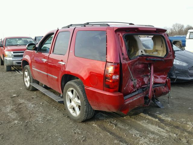 1GNSKCE04DR365349 - 2013 CHEVROLET TAHOE K150 RED photo 3