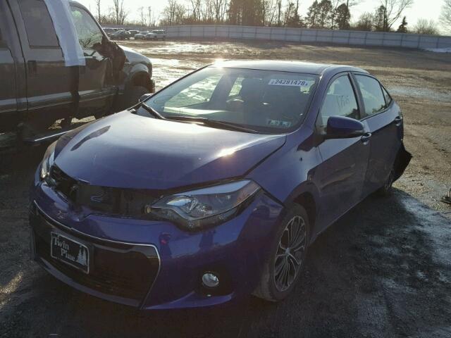 2T1BURHE9GC726988 - 2016 TOYOTA COROLLA L BLUE photo 2