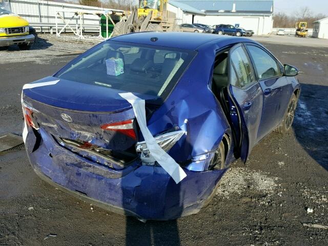 2T1BURHE9GC726988 - 2016 TOYOTA COROLLA L BLUE photo 4