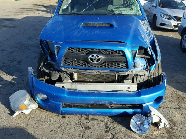 3TMMU4FN5BM032944 - 2011 TOYOTA TACOMA DOU BLUE photo 9