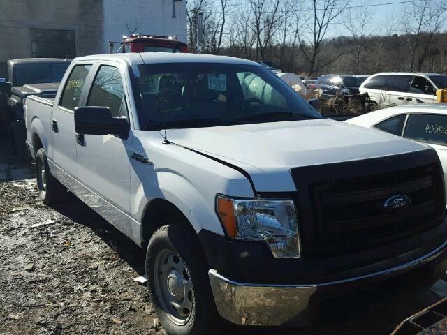 1FTEW1CM1EKF76703 - 2014 FORD F150 SUPER WHITE photo 1