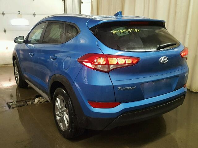 KM8J3CA45JU636336 - 2018 HYUNDAI TUCSON LIM BLUE photo 3