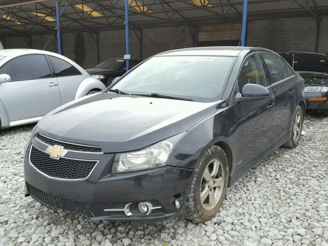 1G1PC5SB7D7211672 - 2013 CHEVROLET CRUZE LT BLACK photo 2