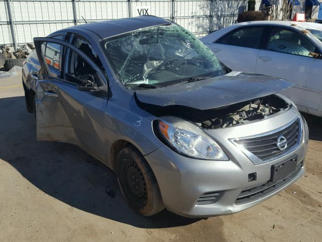 3N1CN7AP9CL829436 - 2012 NISSAN VERSA S GRAY photo 1