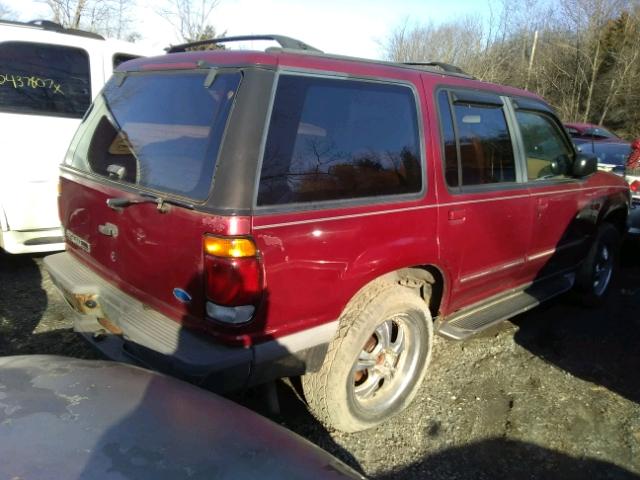 1FMDU34X2TUB08191 - 1996 FORD EXPLORER RED photo 4