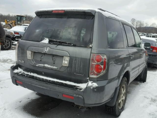 5FNYF18308B037570 - 2008 HONDA PILOT SE GRAY photo 4