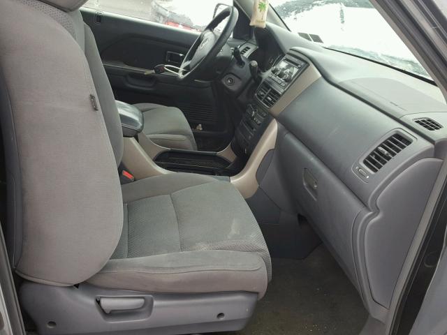 5FNYF18308B037570 - 2008 HONDA PILOT SE GRAY photo 5