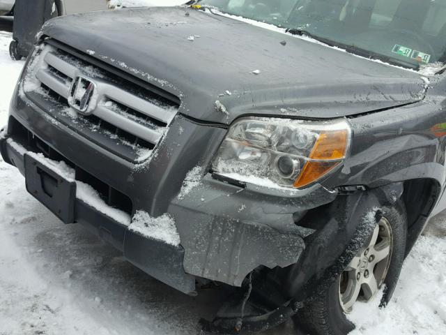 5FNYF18308B037570 - 2008 HONDA PILOT SE GRAY photo 9