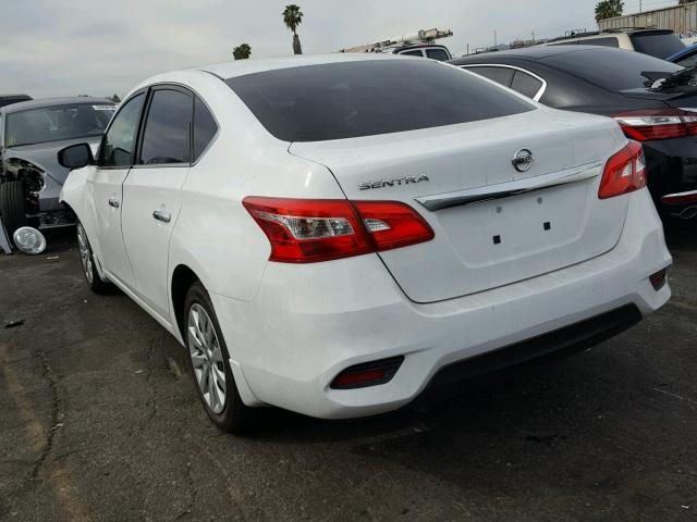 3N1AB7AP3HY281203 - 2017 NISSAN SENTRA S WHITE photo 3