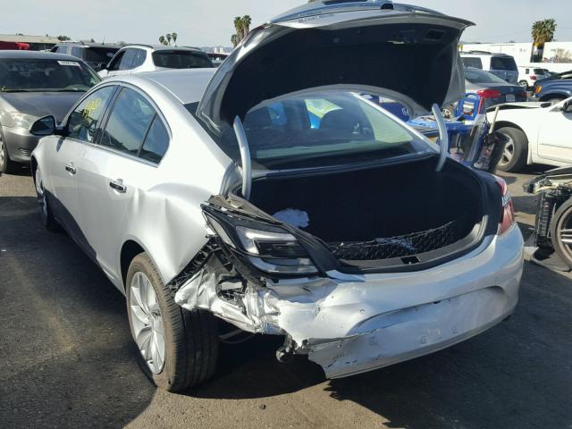 2G4GN5EXXE9268632 - 2014 BUICK REGAL PREM SILVER photo 3