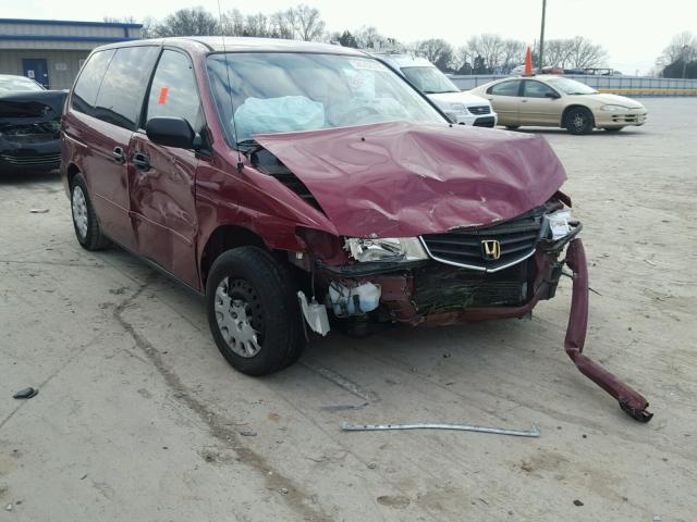 5FNRL18564B096406 - 2004 HONDA ODYSSEY LX MAROON photo 1