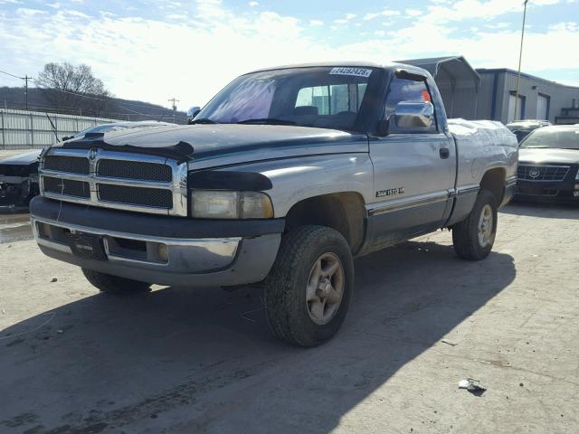 1B7HF16Z8VJ552117 - 1997 DODGE RAM 1500 TWO TONE photo 2