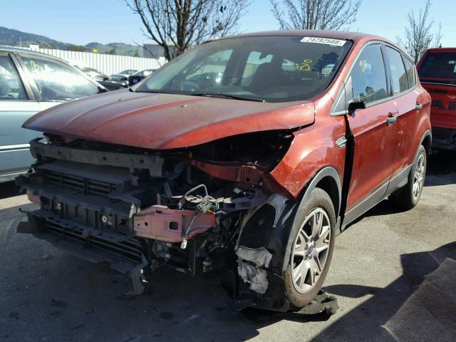 1FMCU0F75EUC30764 - 2014 FORD ESCAPE S RED photo 2