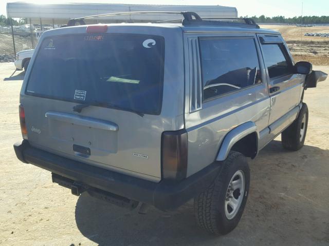 1J4FT47S91L526332 - 2001 JEEP CHEROKEE S GRAY photo 4