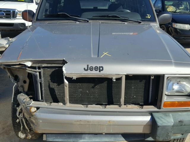 1J4FT47S91L526332 - 2001 JEEP CHEROKEE S GRAY photo 7