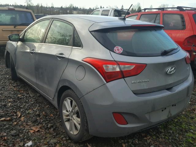 KMHD35LH1EU170175 - 2014 HYUNDAI ELANTRA GT GRAY photo 3