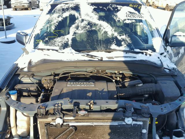 2HKYF18605H531256 - 2005 HONDA PILOT EXL BLUE photo 7