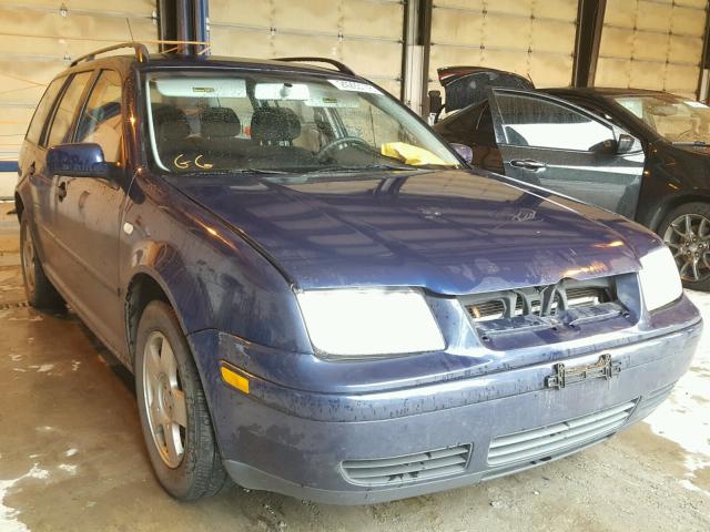 WVWSK61J22W263376 - 2002 VOLKSWAGEN JETTA GLS BLUE photo 1