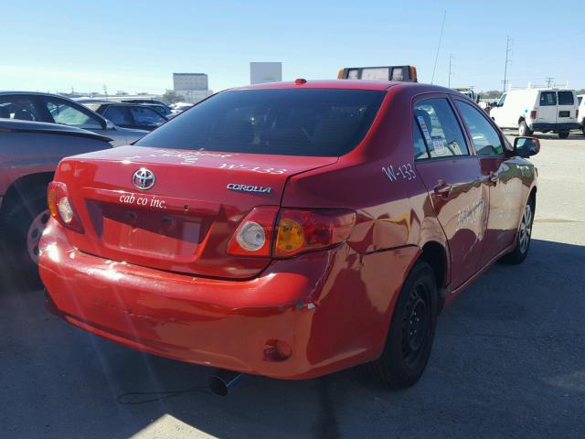 JTDBU4EE2AJ075867 - 2010 TOYOTA COROLLA BA RED photo 4