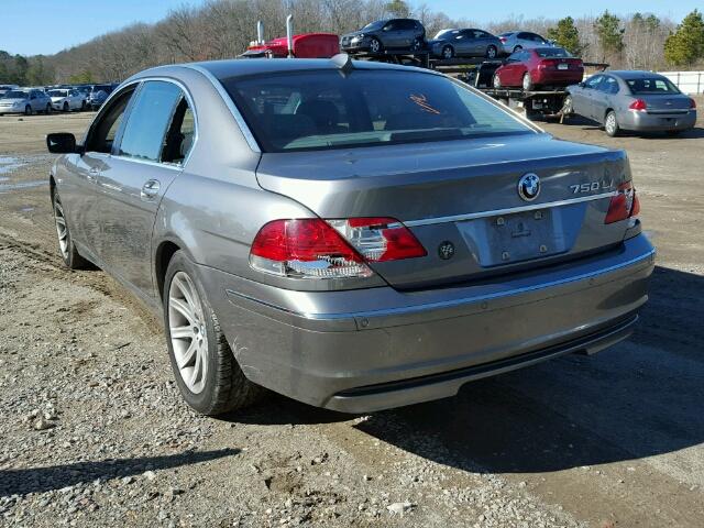 WBAHN835X6DT62975 - 2006 BMW 750 LI GRAY photo 3