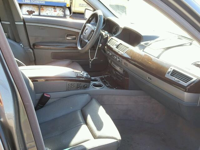 WBAHN835X6DT62975 - 2006 BMW 750 LI GRAY photo 5