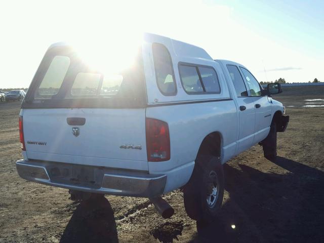 3D7KS28C35G824323 - 2005 DODGE RAM 2500 S WHITE photo 4