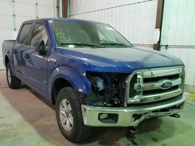 1FTEW1EG0HFB34371 - 2017 FORD F150 SUPER BLUE photo 1