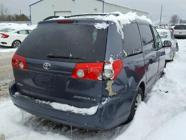 5TDZA23C66S413438 - 2006 TOYOTA SIENNA CE BLUE photo 4