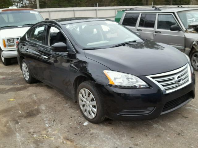 3N1AB7AP0EY301371 - 2014 NISSAN SENTRA S BLACK photo 1