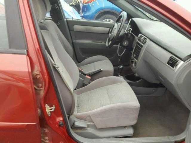 KL5JD56Z38K878507 - 2008 SUZUKI FORENZA BA RED photo 5