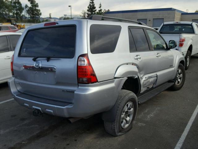 JTEBU14R78K034539 - 2008 TOYOTA 4RUNNER SR SILVER photo 4